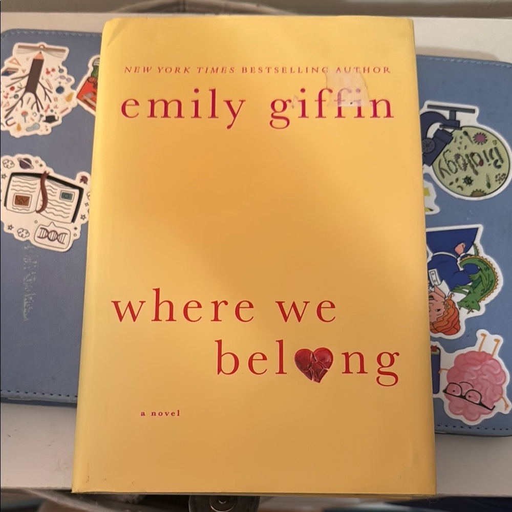 Yellow 'Where We Belong' Hardcover Book